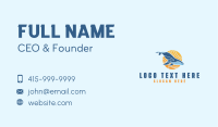 Swimming Whale Sun Business Card