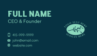 Organic Herbal Plant Business Card Design