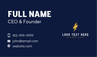 Lightning Bolt Electrical Power Business Card Design