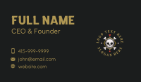Skull Poker Casino Business Card