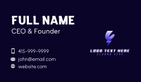 Lightning Bolt Electric Business Card Design