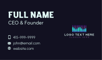 Music Record Equalizer Business Card