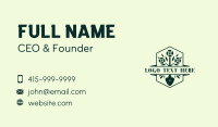 Flower Shovel Gardener Business Card Design