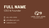 Cargo Truck Business Card example 4