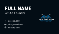 Construction Hammer Builder Business Card Design