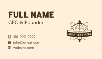 World Globe Geography Business Card