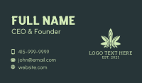 Weed Plant Medicine Business Card Design