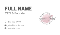 Fashion Boutique Wordmark Business Card