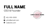 Fashion Boutique Wordmark Business Card