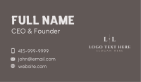 Professional Business Letter Business Card