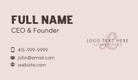 Feminine Beauty Cosmetics Business Card