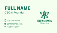 Green Football Cannabis Business Card