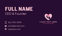 Hand Heart Charity Business Card