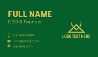 Gold Triangle Horns Business Card