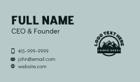 Mountain Peak Hiking Business Card