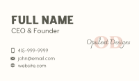 Designer Boutique Lettermark Business Card Image Preview