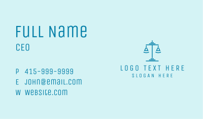 Scale Law Firm  Business Card