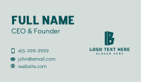 Agency Initial Letter B Business Card