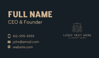 Regal Crown Shield Business Card