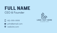 Industrial Double Letter L Business Card
