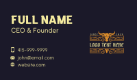 Texas Western Saloon Business Card