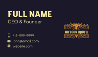 Texas Western Saloon Business Card