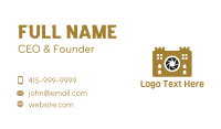 Castle Camera Lens Business Card Design