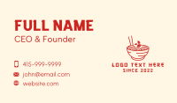 Noodle House Business Card example 3
