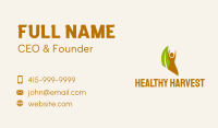 Herbal Nutrition Leaves  Business Card Image Preview