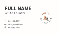 Creative Emblem Lettermark Business Card