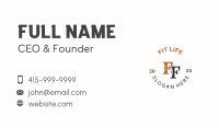 Creative Emblem Lettermark Business Card