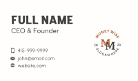 Creative Emblem Lettermark Business Card