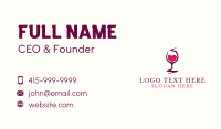 Wine Liquor Goblet Business Card