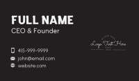 Student Business Card example 1