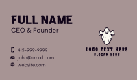 Spooky Halloween Ghost Business Card Design