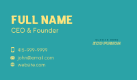 Creative Outlined Wordmark Business Card