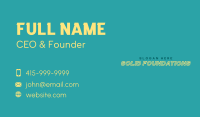 Creative Outlined Wordmark Business Card