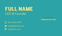 Creative Outlined Wordmark Business Card