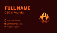  Hot Flame Chicken Business Card Design