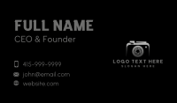 Camera Lens Shutter Business Card Design