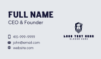 Beard Man Barbershop Business Card Design