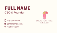 Slushy Fruit Drink Business Card