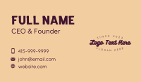 Classic Business Wordmark Business Card Design