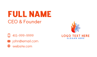 Snowflake Fire Thermal Business Card