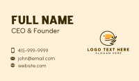 Minimalist Toucan Outline Business Card