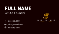 Luxury Premium Letter S Business Card