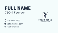 Fashion Boutique Letter R & Y  Business Card Design