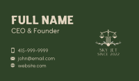 Paralegal Business Card example 1