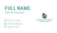 Tropical Beach Resort Business Card Image Preview