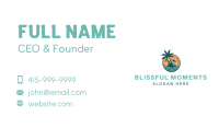 Tropical Beach Resort Business Card Image Preview